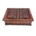Wooden Hand Carved Holy Book Stand and Box With Brass Work Wooden Hand Carved Holy Book Stand and Box With Brass Work